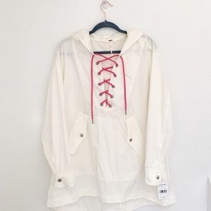 Free people brand new - white  light weight jacket
